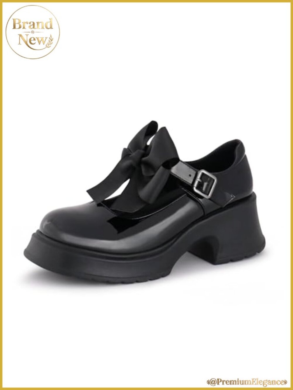 Women's Mary Janes Platform Chunky Block Heels Ankle Strap Oxfords Detachable